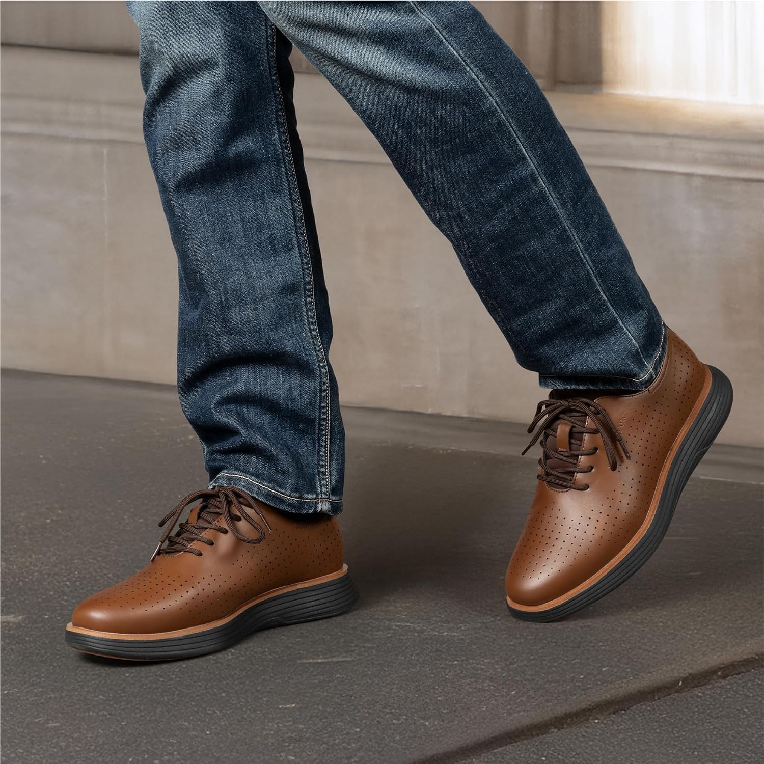 Thumbnail 4 de Bruno Marc Chaussure Oxford respirante
