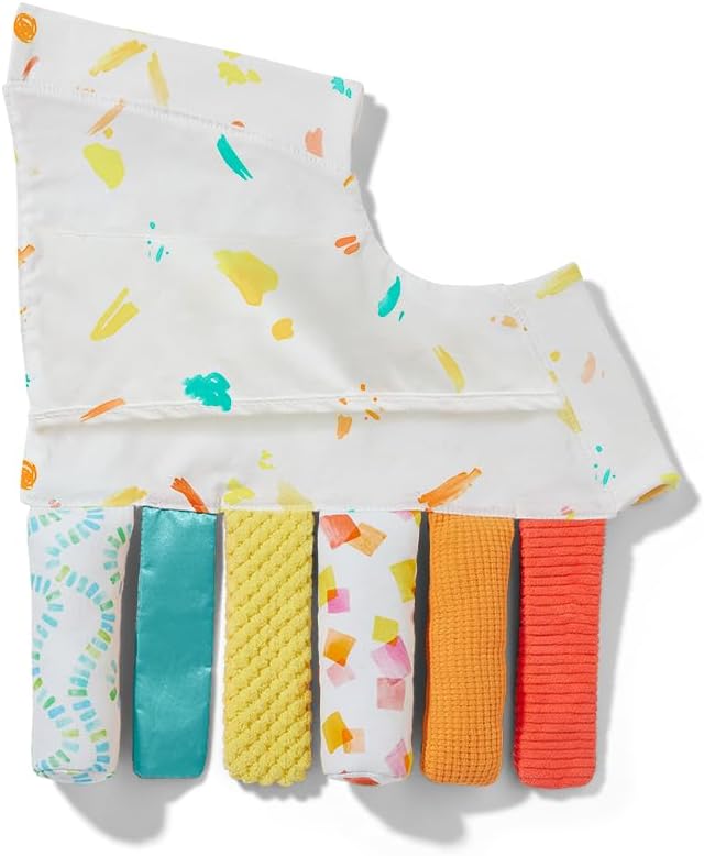 Detalle de Lovevery The Sensory Stripes Sensory Toy for Play Gym, Multi-Coloured Fabric