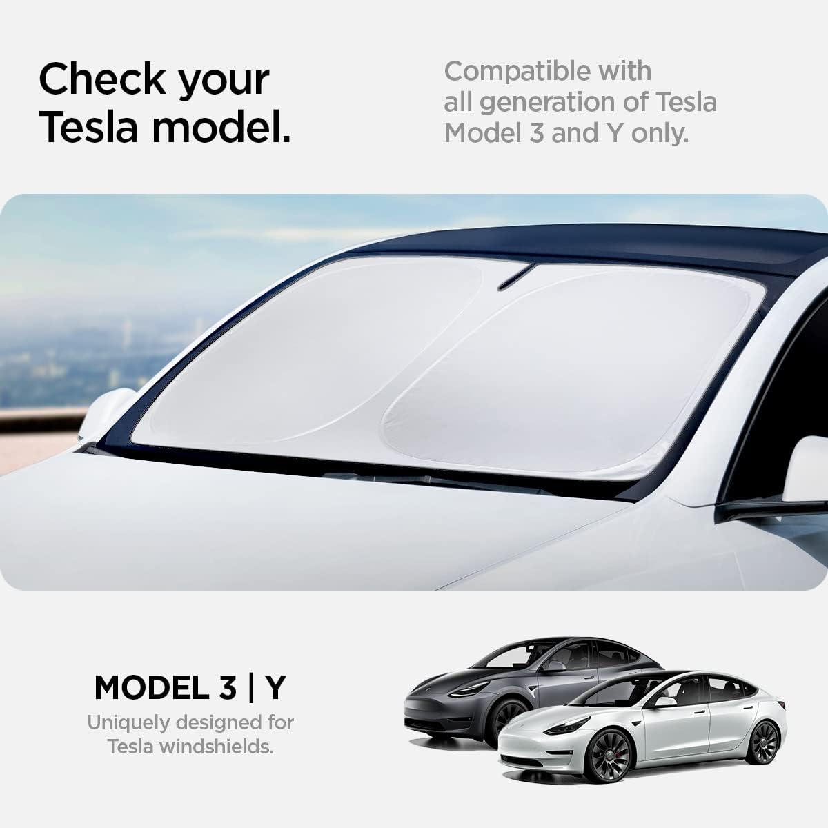 Detalle 2 de Spigen Tesla Model Y Juniper Parasole CryoShade