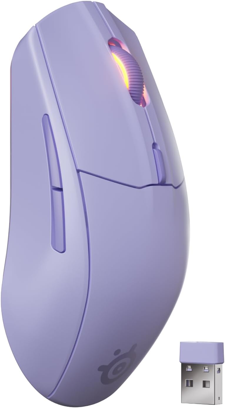 Detalle de SteelSeries Rival 3 Wireless Gen 2 18,000 DPI mouse 🖱