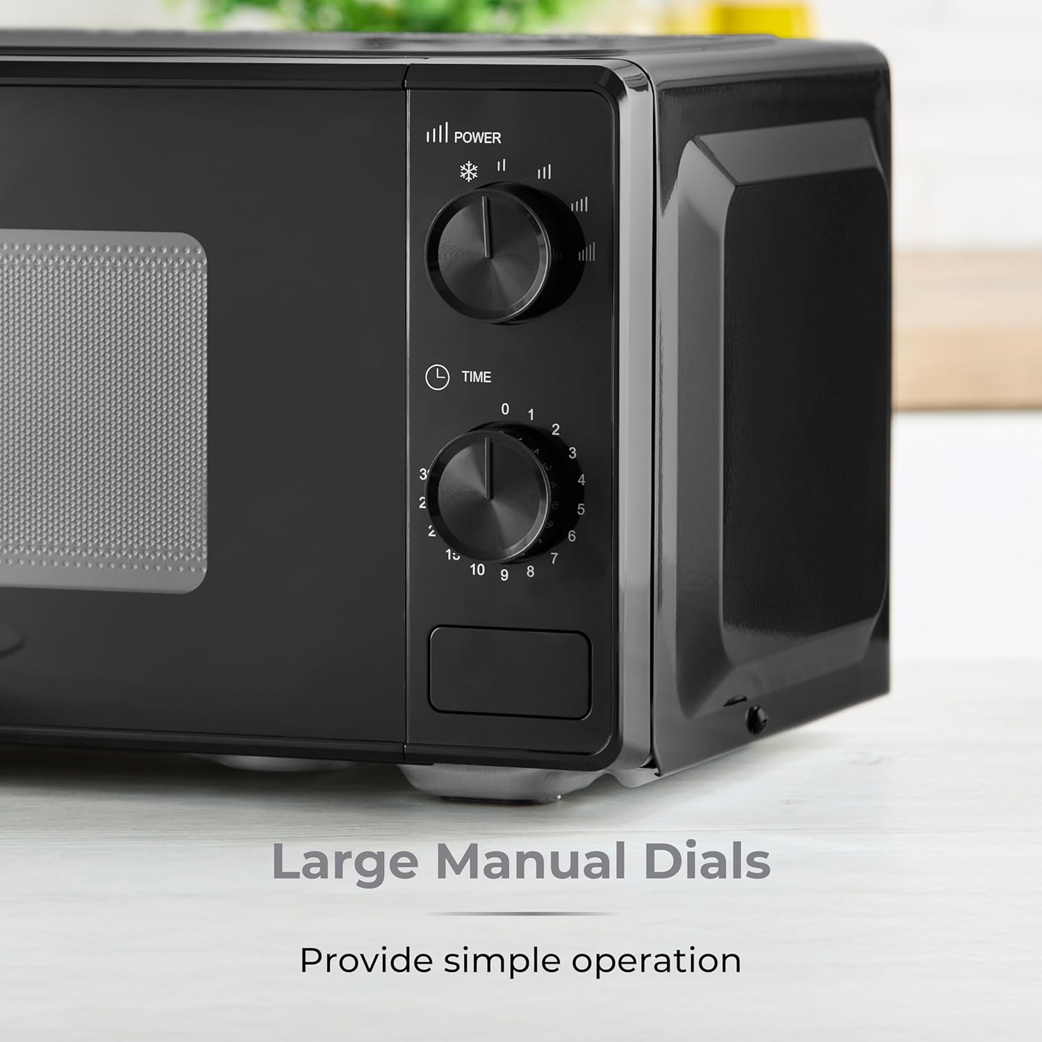 Detalle de Tower Manual 20 Litre 800W Microwave with Dial Controls (T24044BLK)