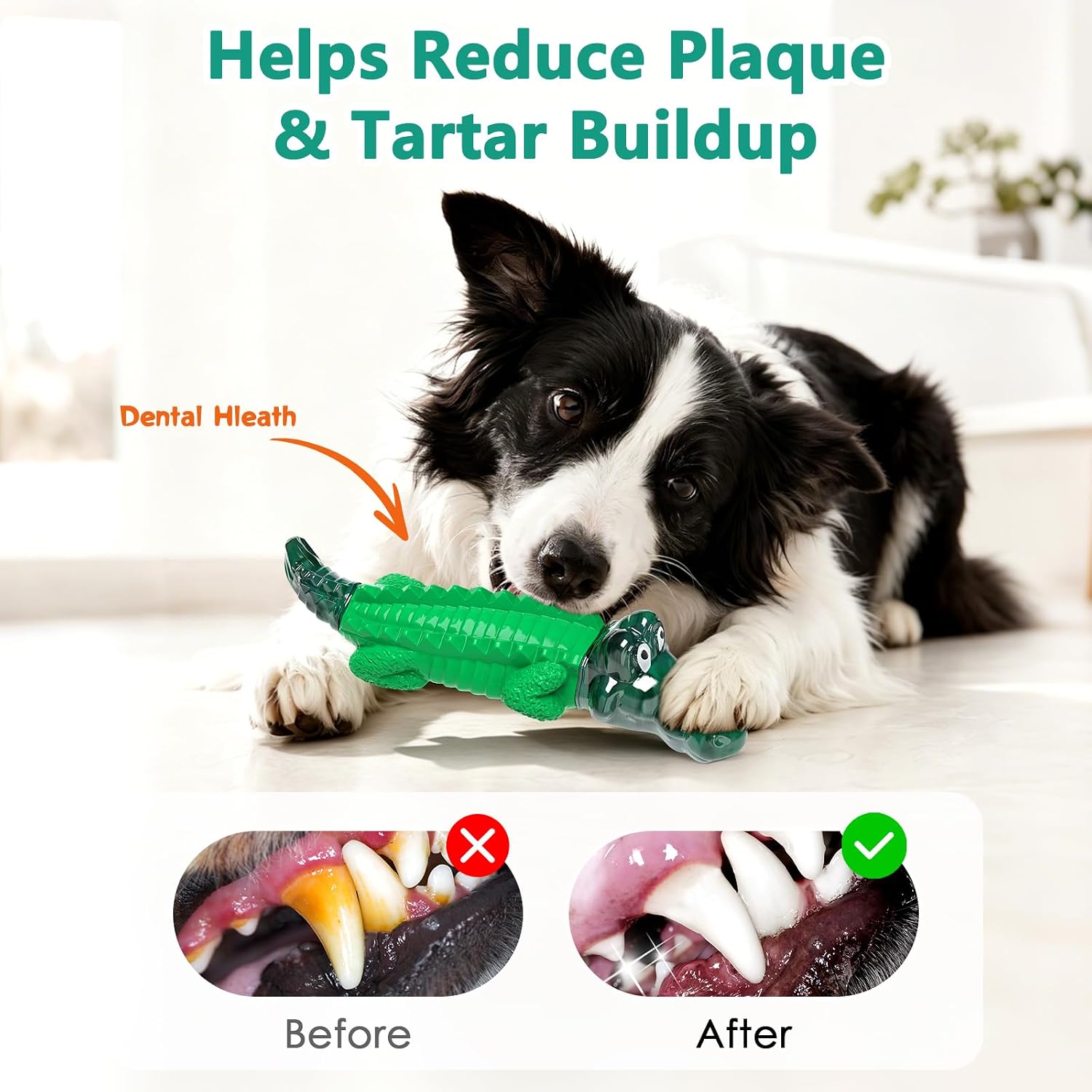 Detalle 1 de Fuufome 001 Alligator Dog Chew Toy, Nylon and Rubber, Milk-Scented