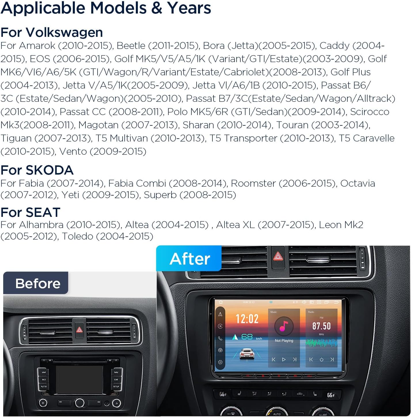 Thumbnail 1 de XTRONS 9" Android 14 Car Stereo, 4+64GB 📻