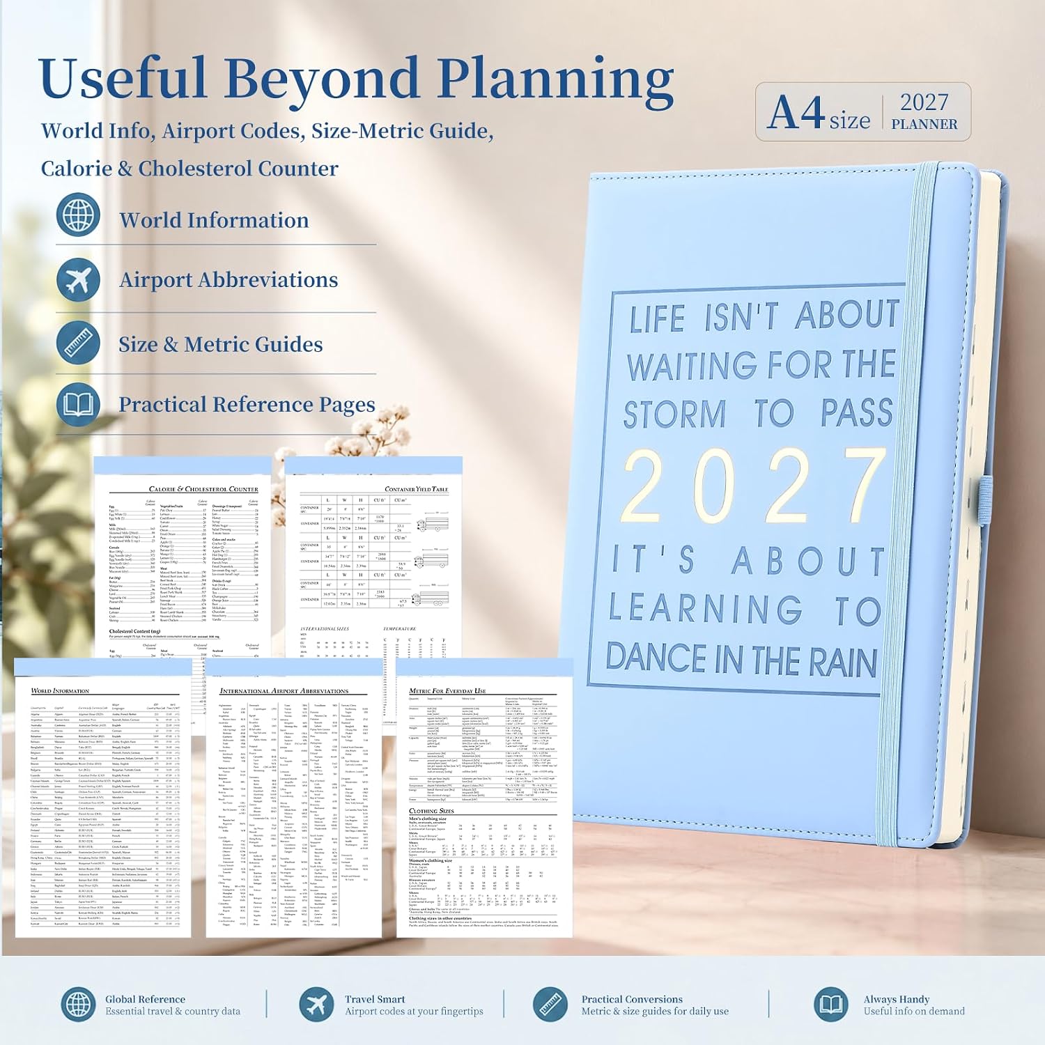 Detalle 2 de Mljtoyo Agenda 2027 A4, dagplanner met hardcover en kunstleren bekleding