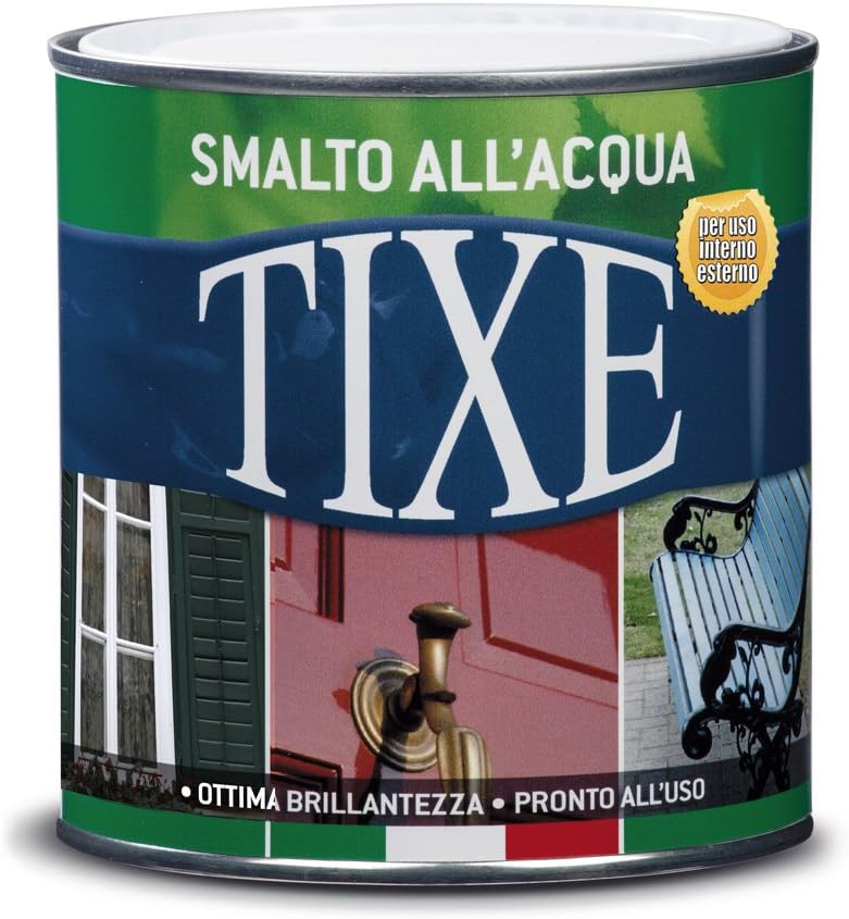 Detalle de TIXE Smalto all'Acqua per Legno e Metallo | Vernice all'Acqua Pronto all'Uso 2,5 Lt Bianco Opaco