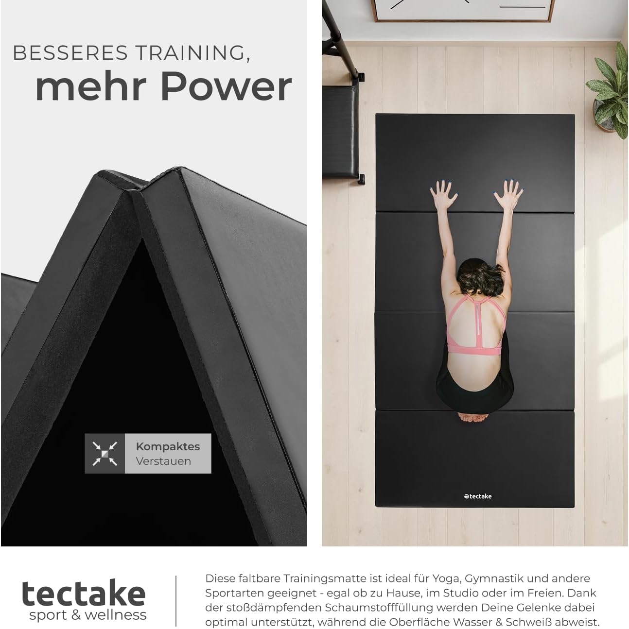 Detalle 2 de tectake Gymnasiktmatte Fitness Matte 5 cm
