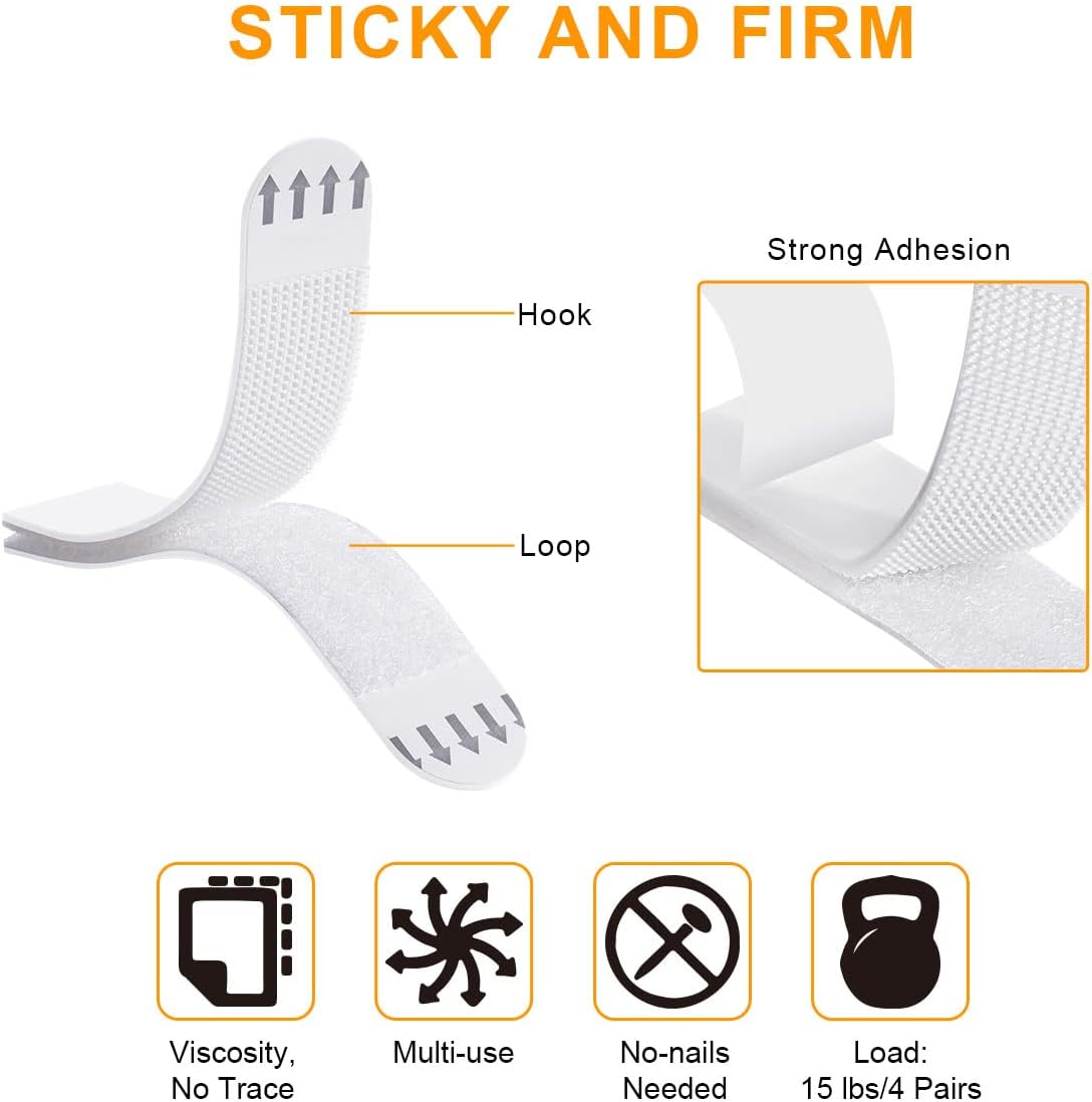 Thumbnail 2 de Ainiv Adhesive Picture Hanging Strips 93x19mm