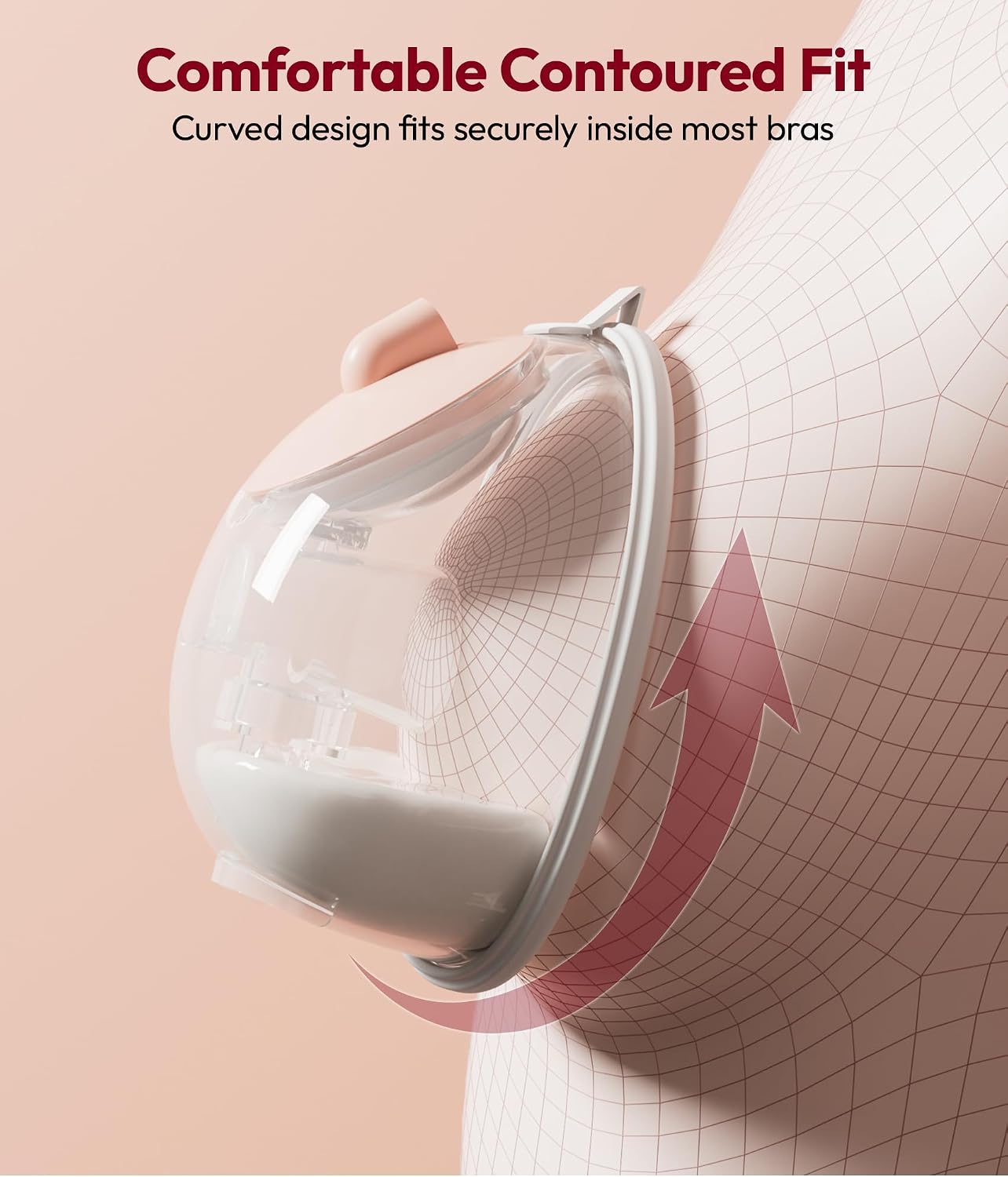 Detalle 1 de NCVI AM8782-2-US Wearable Breast Pump, Hands-Free In-Bra Electric Pump