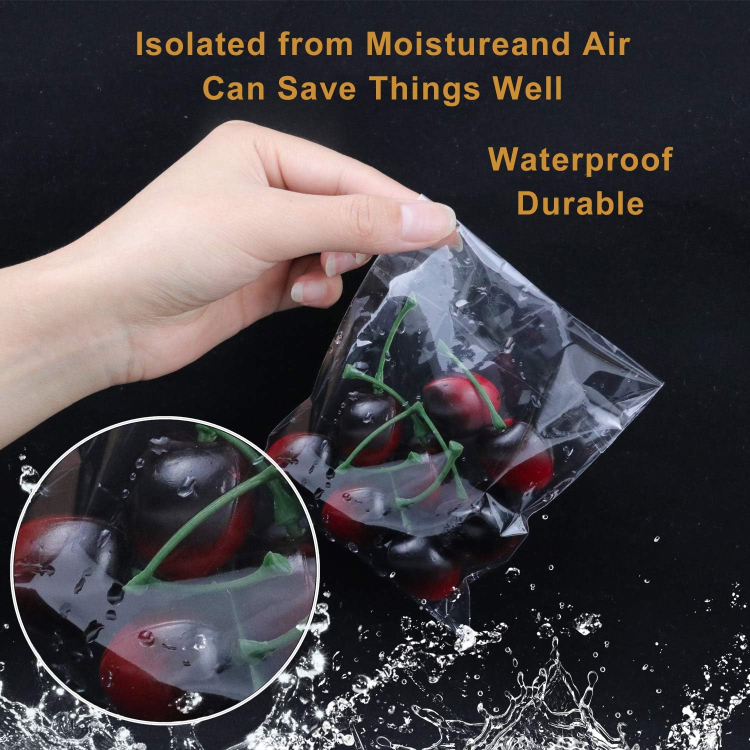 Thumbnail 4 de NEOACT Cello Bags-400p Clear Resealable Cellophane Bags, 4 x 4.73 in
