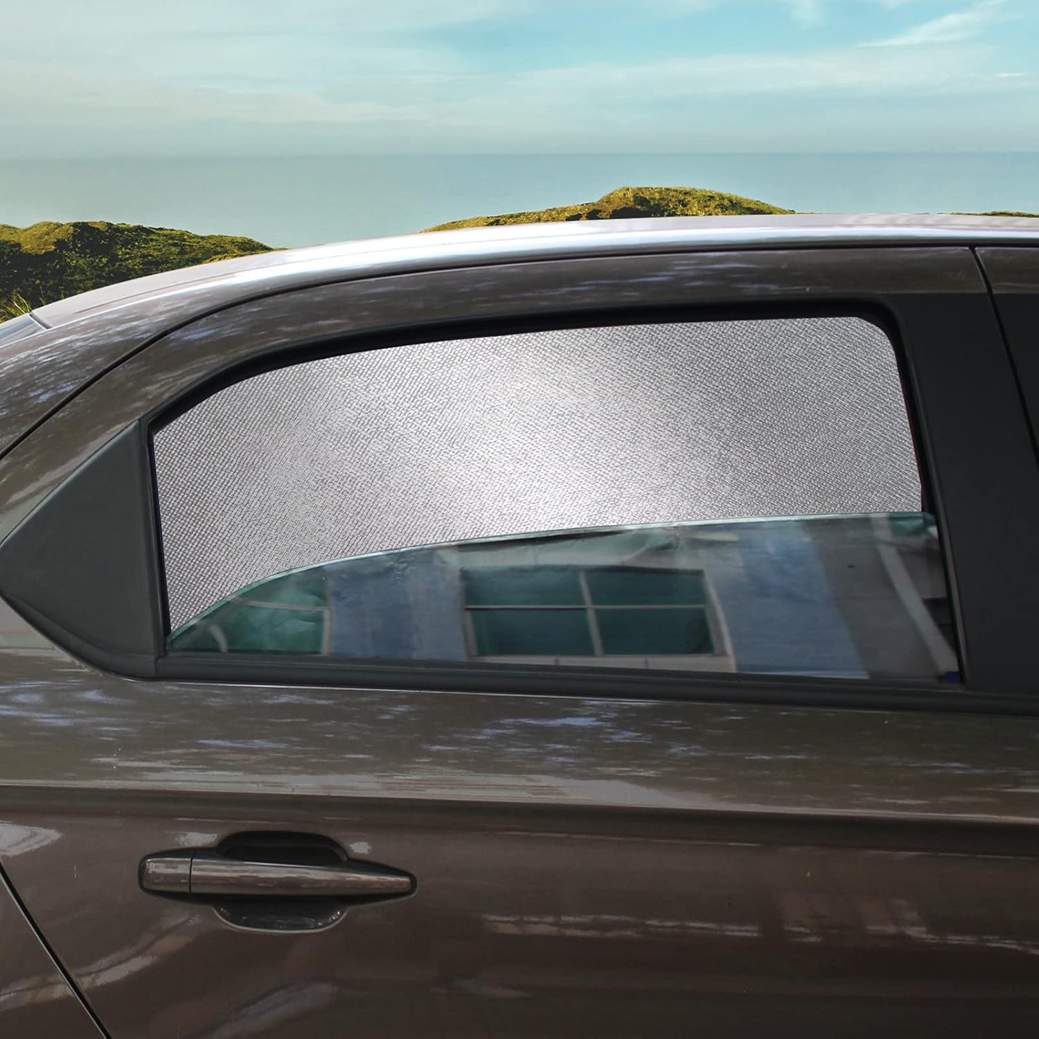 Thumbnail 6 de ZATOOTO magnetischer Sonnenschutz für Auto – Sichtschutzfenster, UV-Schutz, Silber, für Camping