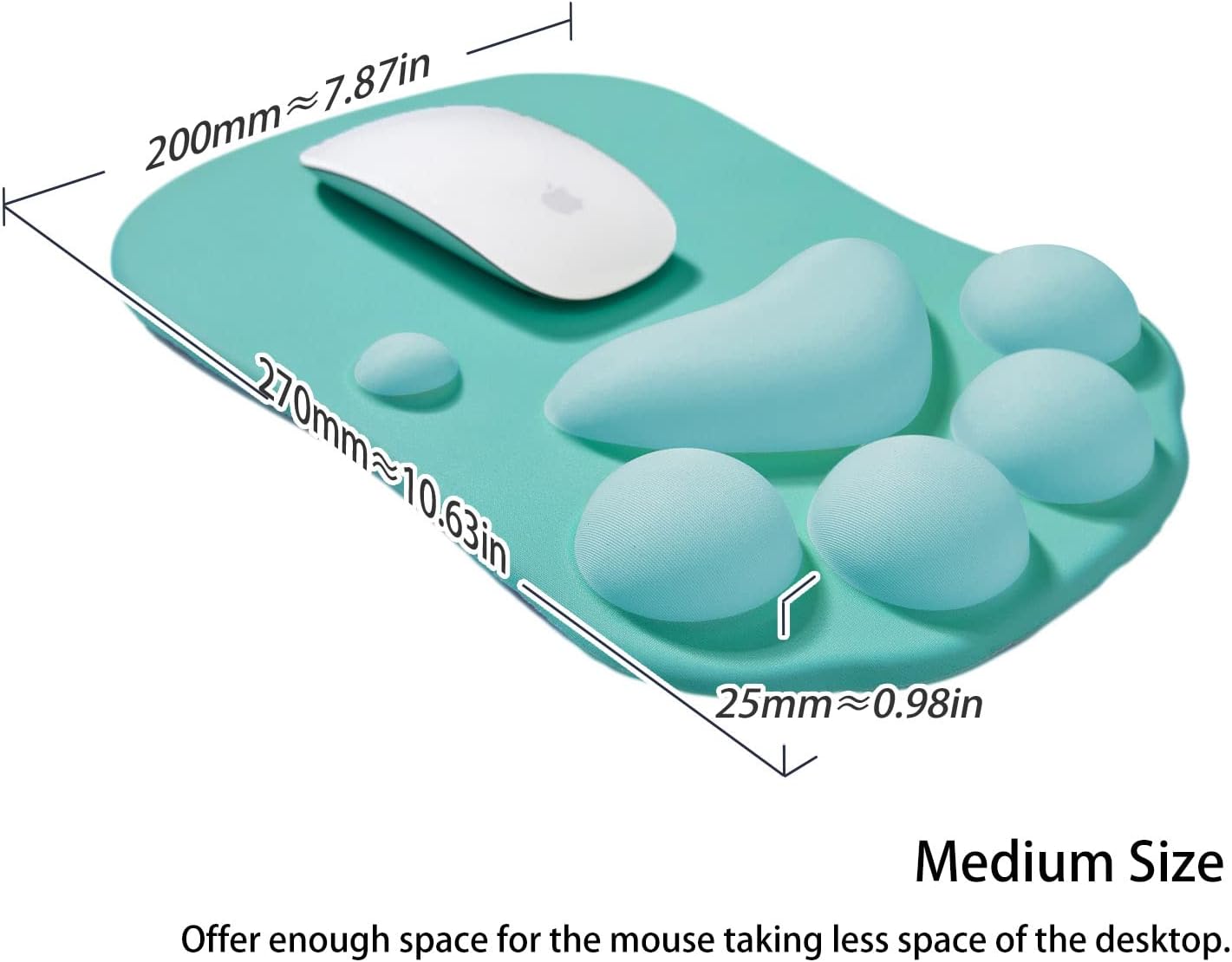 Detalle de DOBAOJIA Cat Paw Mouse Pad 27 x 20cm