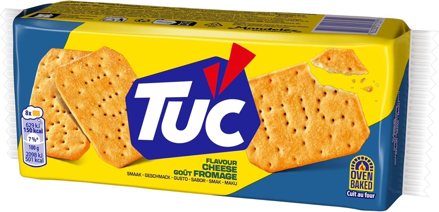 Detalle 2 de TUC Galletas Saladas Crujientes Sabor Queso 🧀 100g