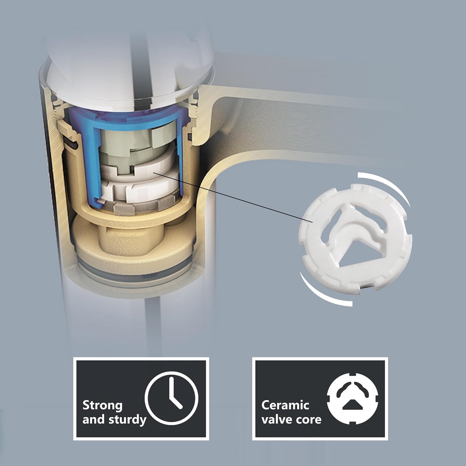 Thumbnail 5 de CECIPA Rubinetto cucina pieghevole nero con 2 modalità di getto e rotazione 360°