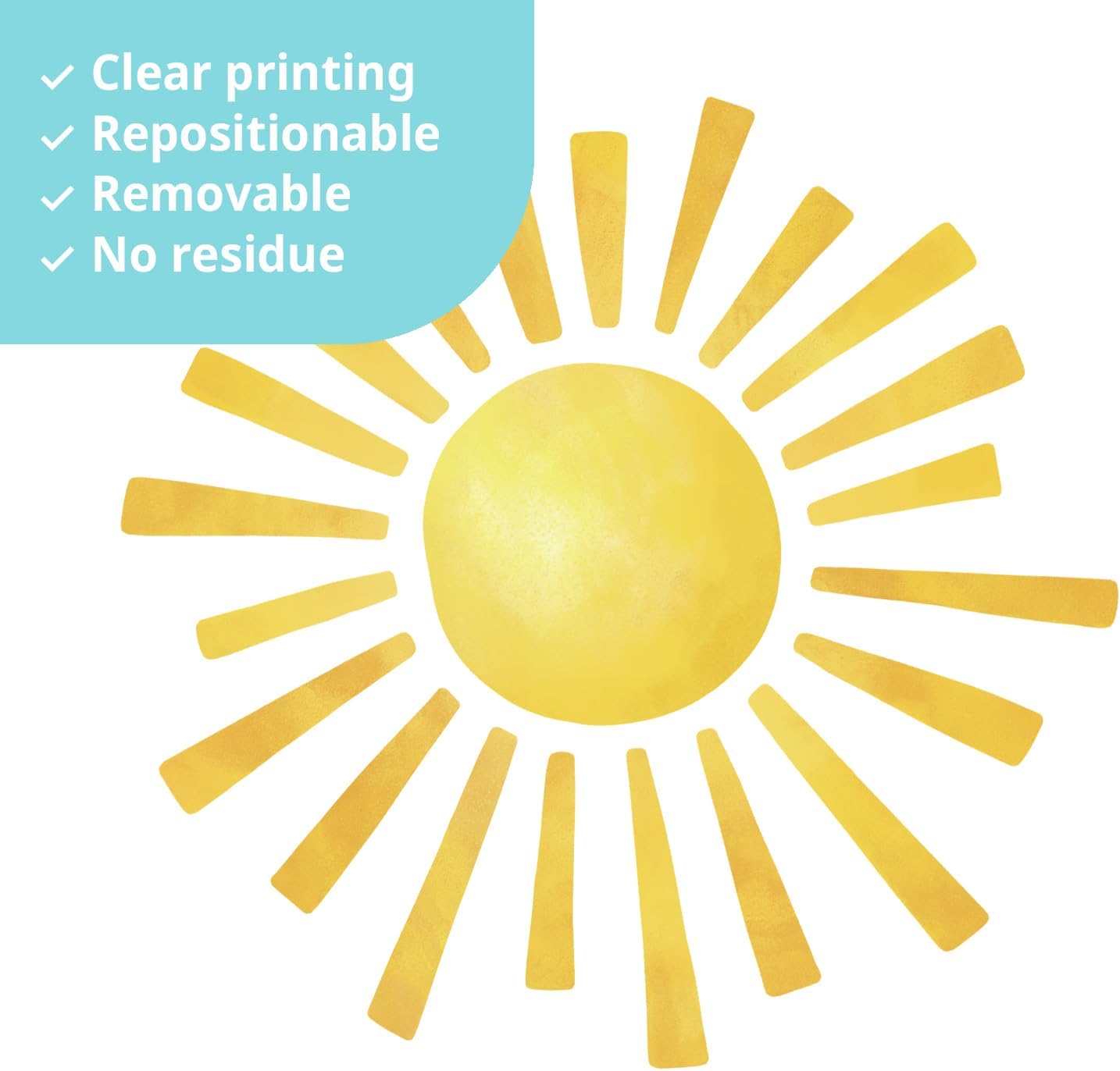 Thumbnail 3 de DECOWALL DS12-8079 Calcomanías de Sol y Nubes 🌞