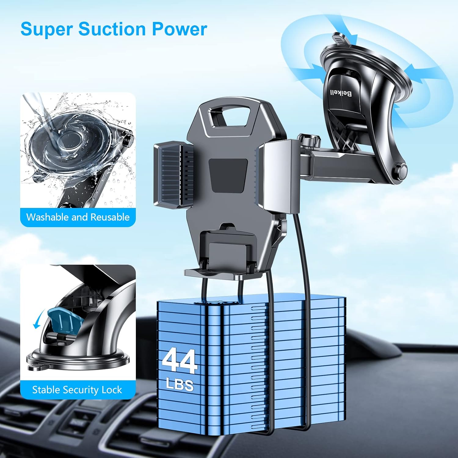 Thumbnail 3 de Beikell Handyhalterung Auto 360°
