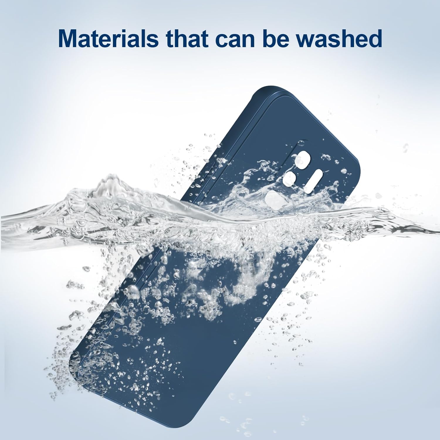 Thumbnail 4 de GiiYoon Hülle für Samsung Galaxy S9 Plus – Blau, Liquid Silicone, Rundumschutz