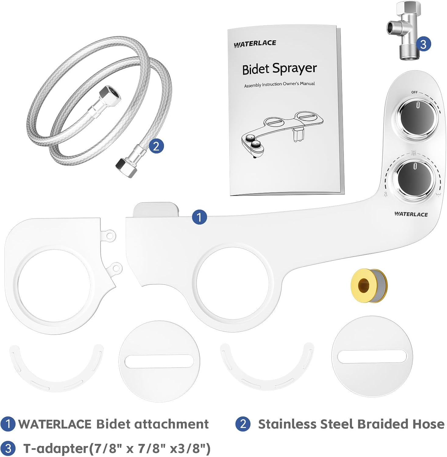Thumbnail 6 de Bidet Attachment for Toilet Seat Water Pressure (Non-Electric, Dual Nozzle)
