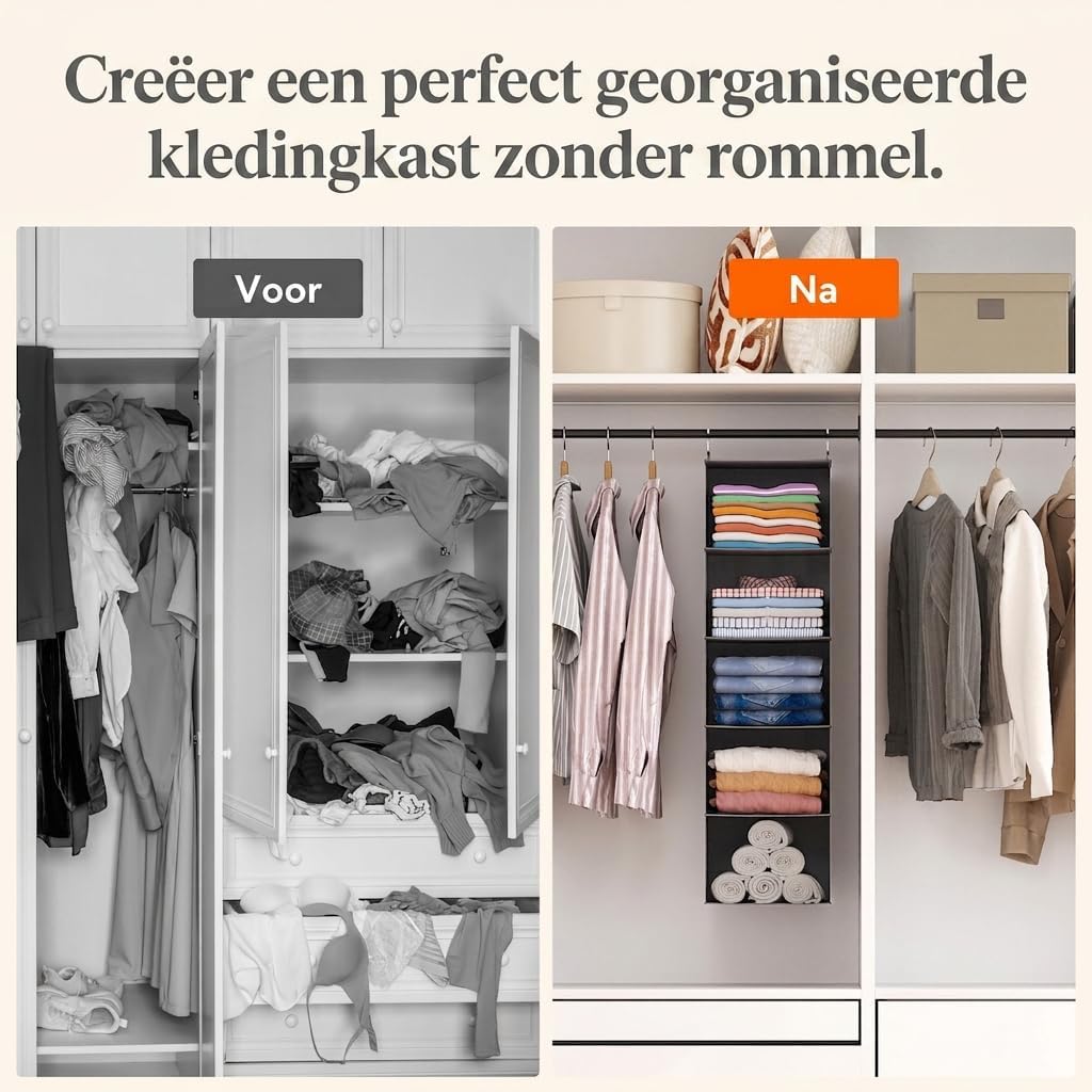 Thumbnail 6 de Lifewit LF230212 hangende kastorganizer met 5 vakken, opvouwbaar