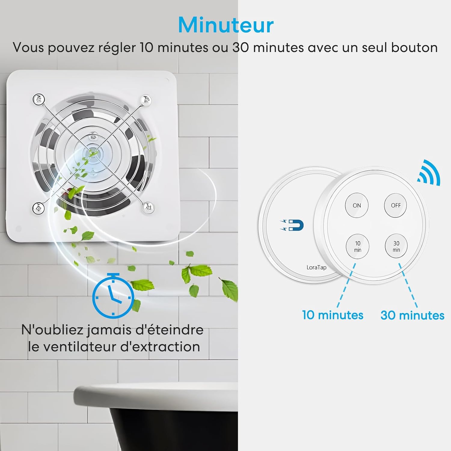 Detalle 1 de LoraTap Kit Interrupteur Sans Fil 2500W đ