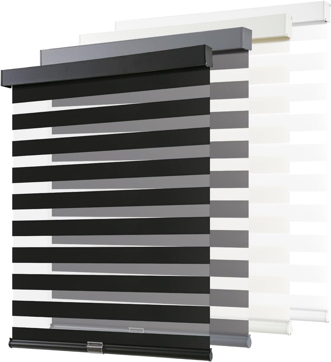 Thumbnail 6 de AOSKY Cordless Zebra Blinds for Windows — 36" W x 47" H, White