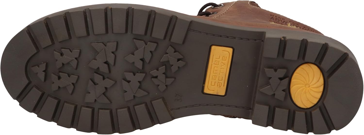 Detalle 2 de camel active Damen Mode-Stiefel 57trs01 – Cognac, wasserabweisend und robust