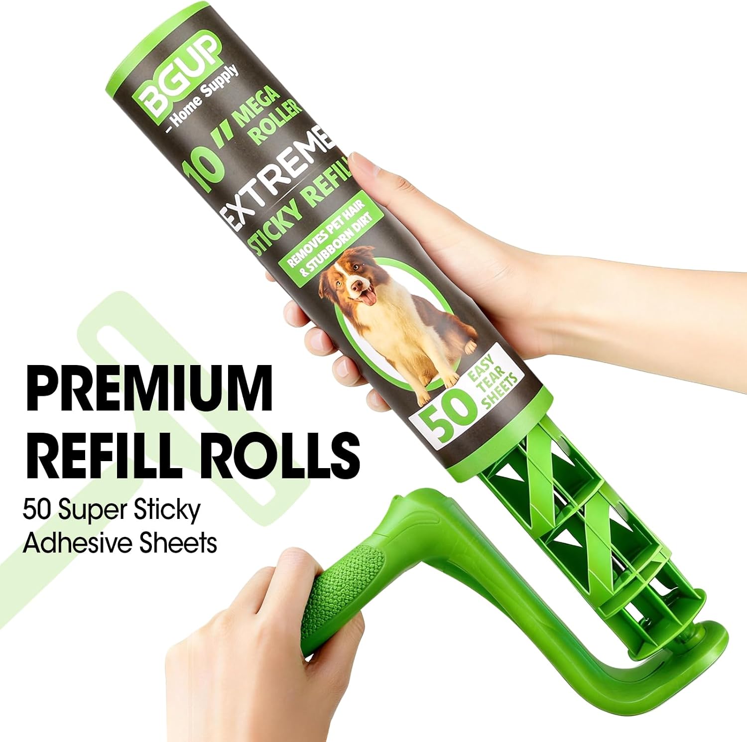 Thumbnail 3 de BGUP 10 Inch Lint Roller Refills (12 Rolls, 600 Sheets) – Extra Sticky Large Lint Roller for Pet Hair, Furniture, Clothes