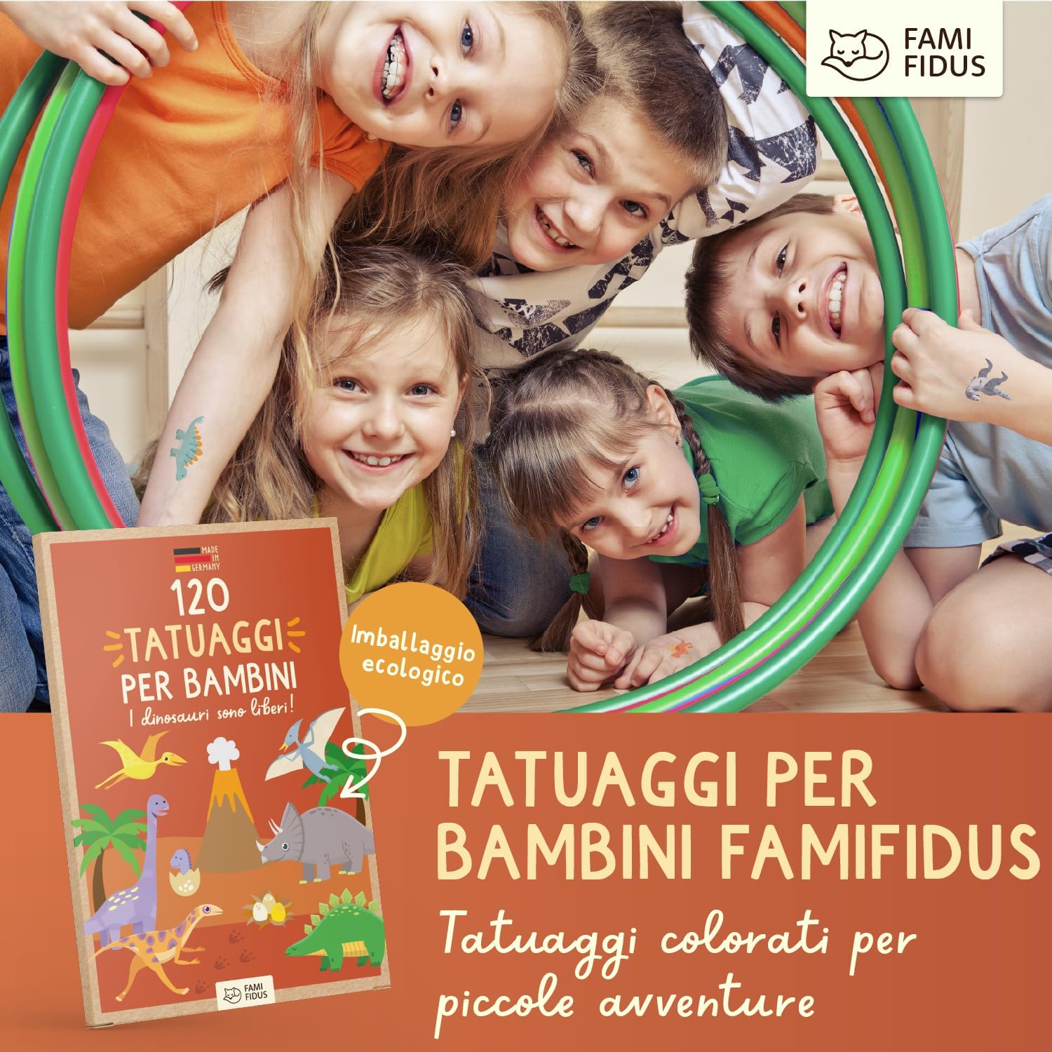 Thumbnail 6 de Famifidus 120 tatuaggi per bambini per feste di compleanno