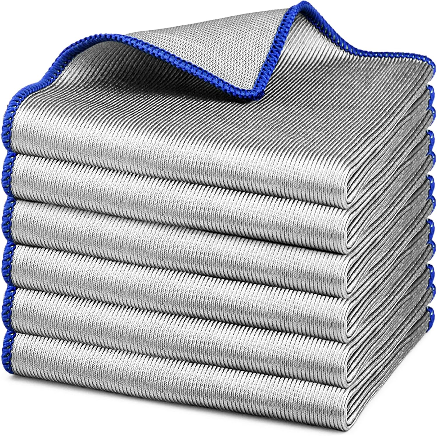 Detalle de Ekedalen 2-i-1 mikrofiberduk, dubbelsidig, 400 GSM, 30 × 30 cm, 6-pack