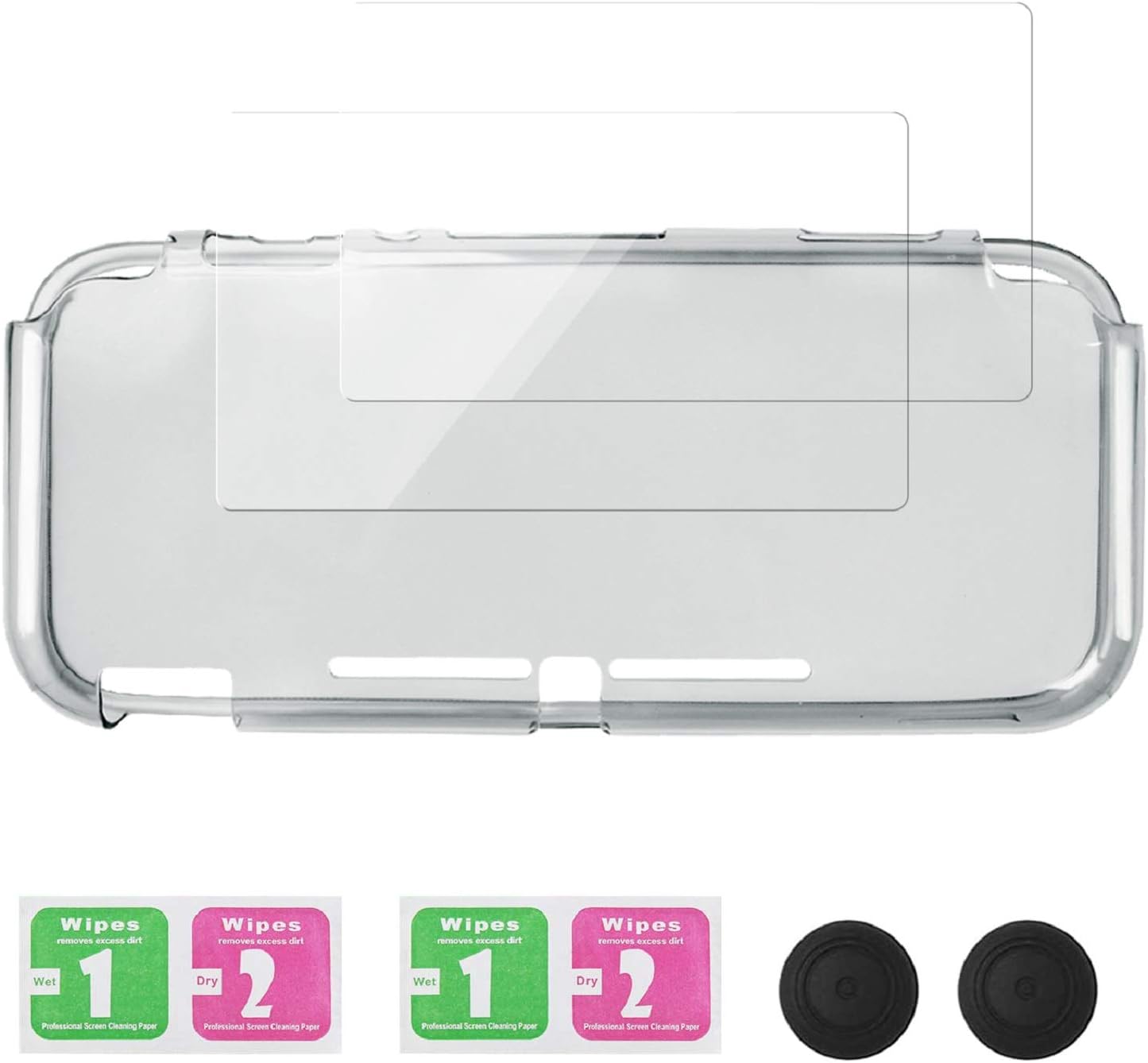 Detalle 2 de REDTRON Protective Case for Nintendo Switch Lite (2019) with TPU Cover, Tempered Glass Screen Protector & Thumb Grip Caps