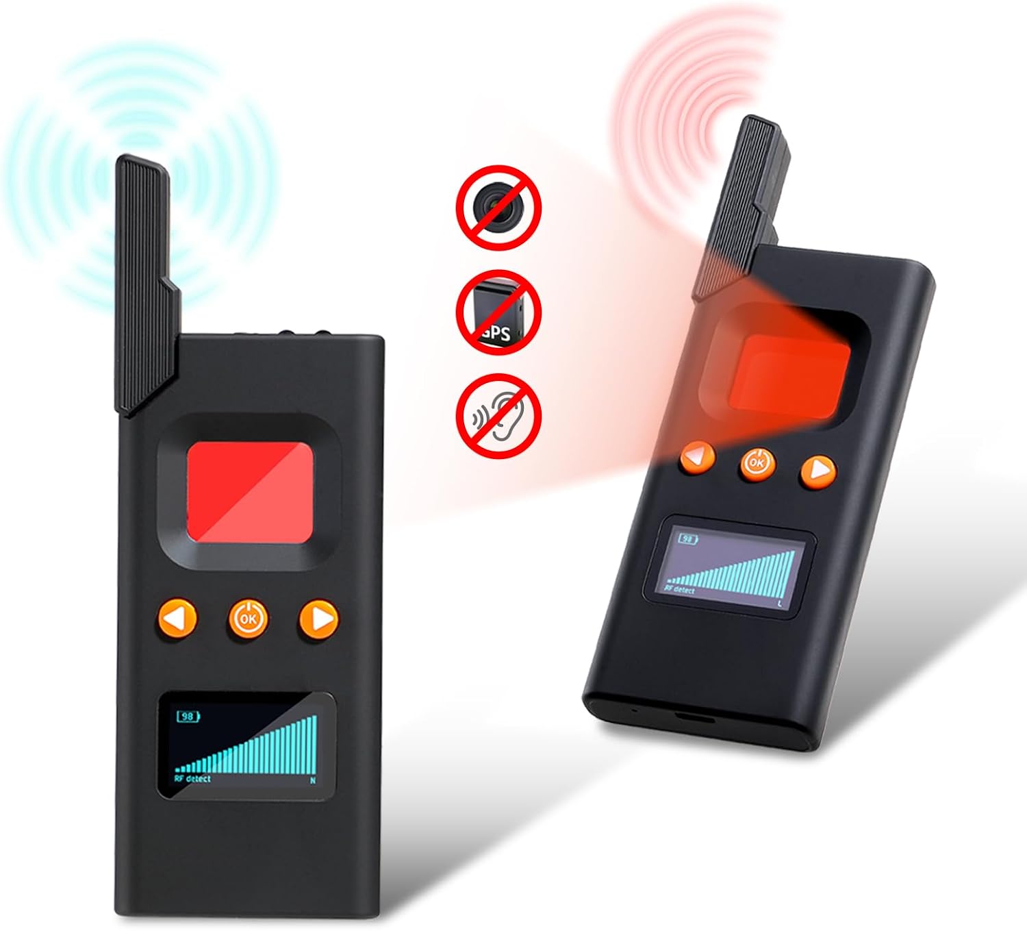 FOWARD GAUSS Rilevatore di bug per fotocamera nascosta: protezione privacy e rilevamento multi-scenario