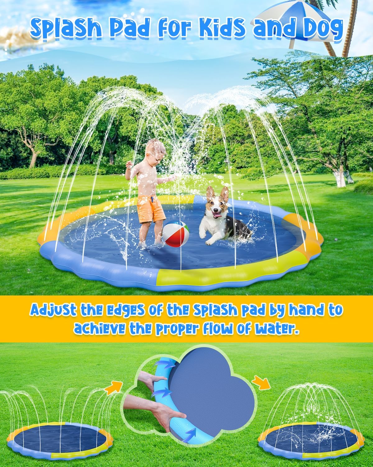 Detalle de YSJILIDE Splash Pad XXXXXL-120