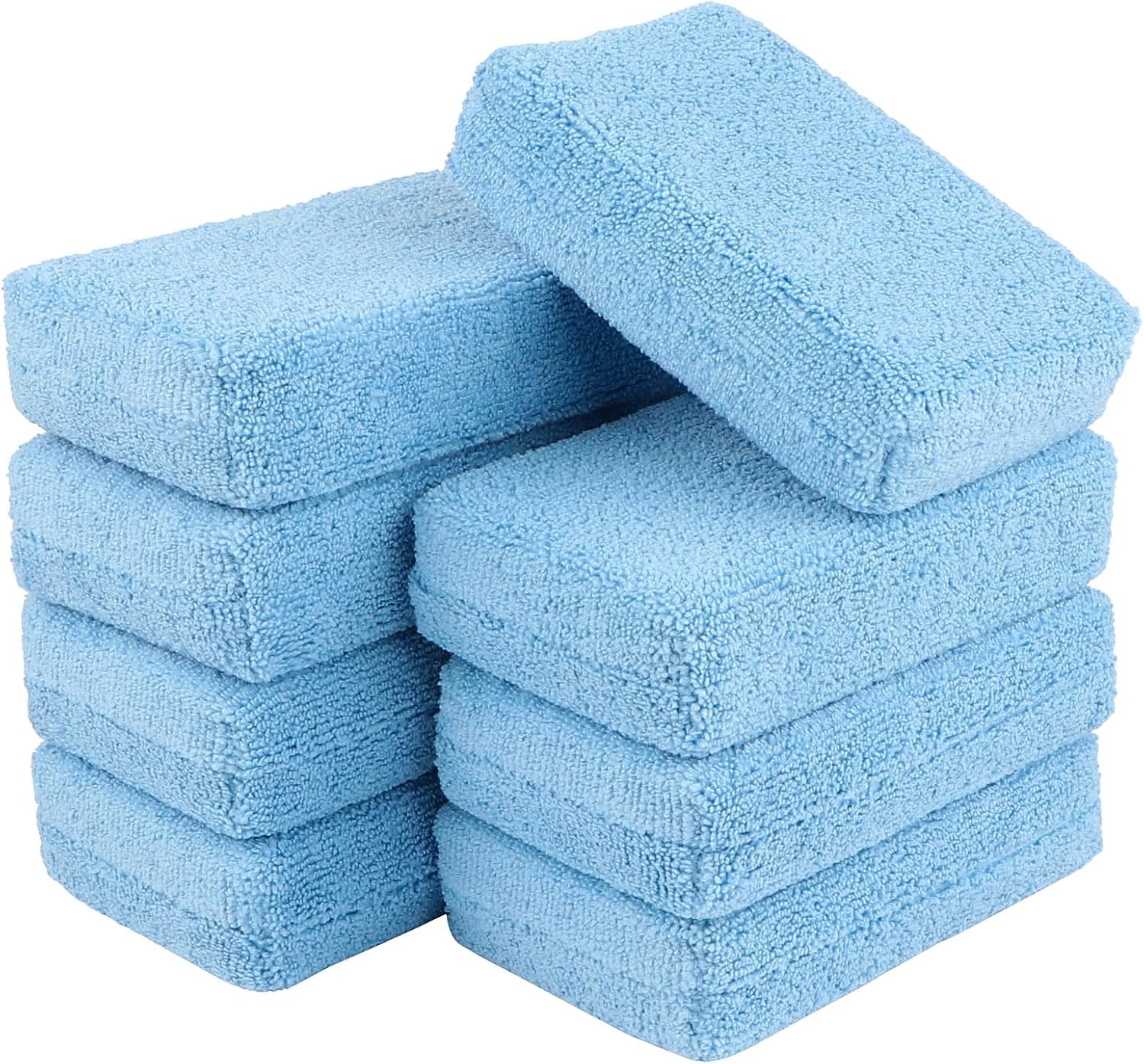 Detalle de AIDEA Microfiber Applicator Pad 8-pack — applicator sponge 🧽