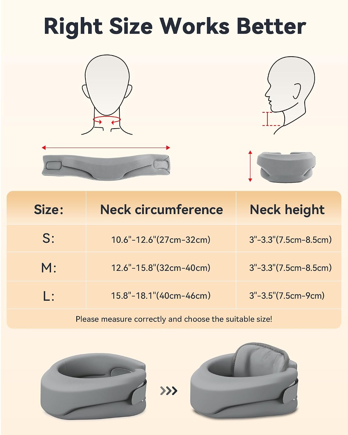 Thumbnail 3 de BETOVIN Heated Cervical Neck Brace, Small, Adjustable with 3 Heat Levels