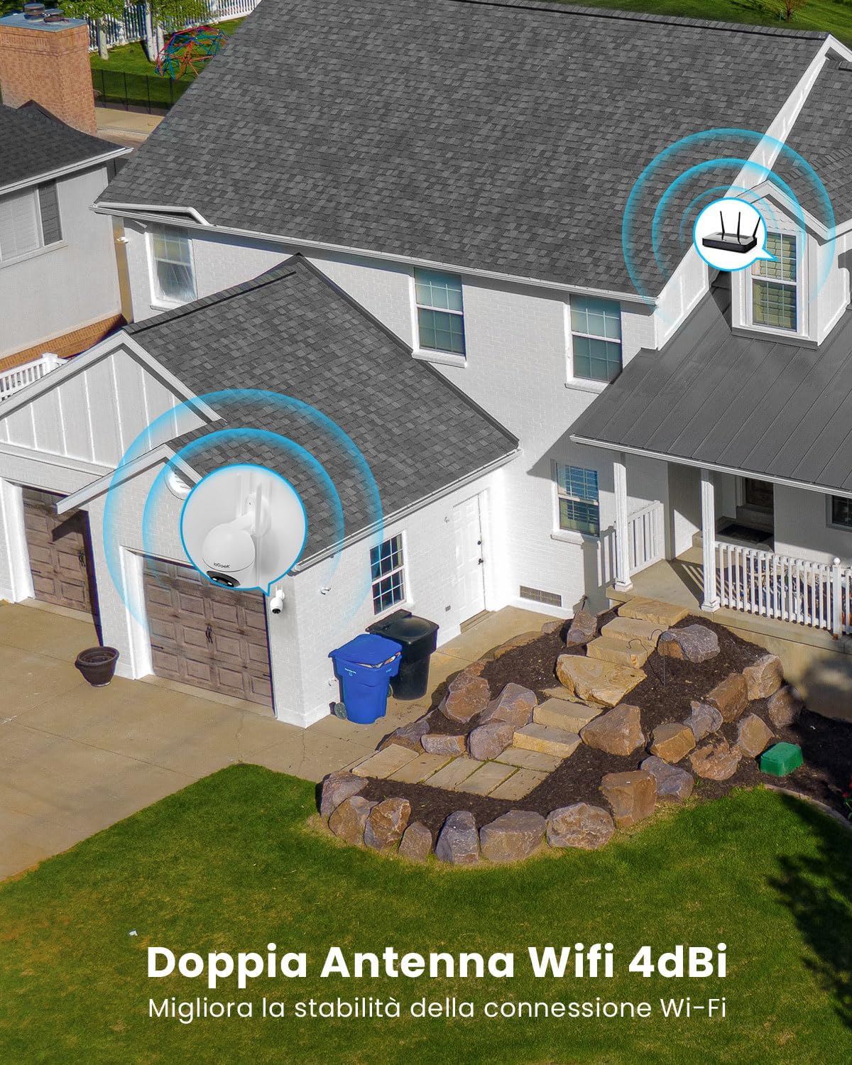 Thumbnail 6 de ieGeek 5MP Telecamera Wi‑Fi 360° PTZ