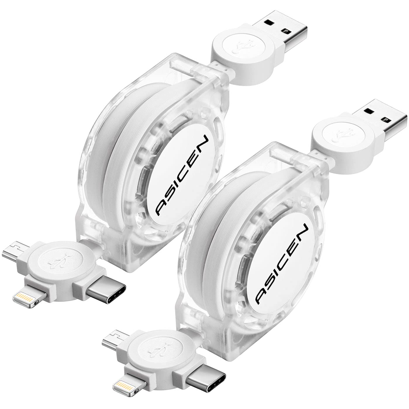 3 in 1 Retractable Cable 1m