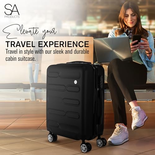 Thumbnail 3 de SA Products Cabin Suitcase | 34L Carry On with 55x40x20 Dimensions and Combination Lock