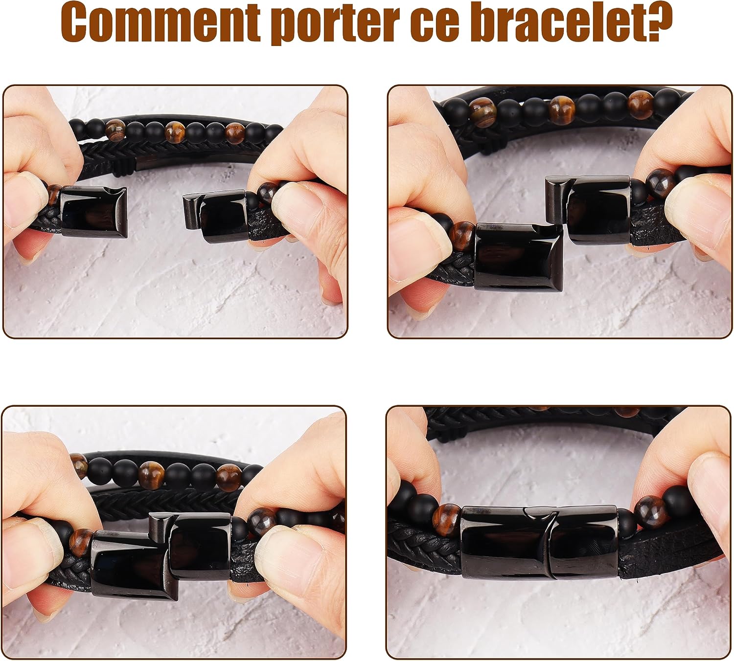 Detalle 2 de Merclix Bracelet homme 23 cm