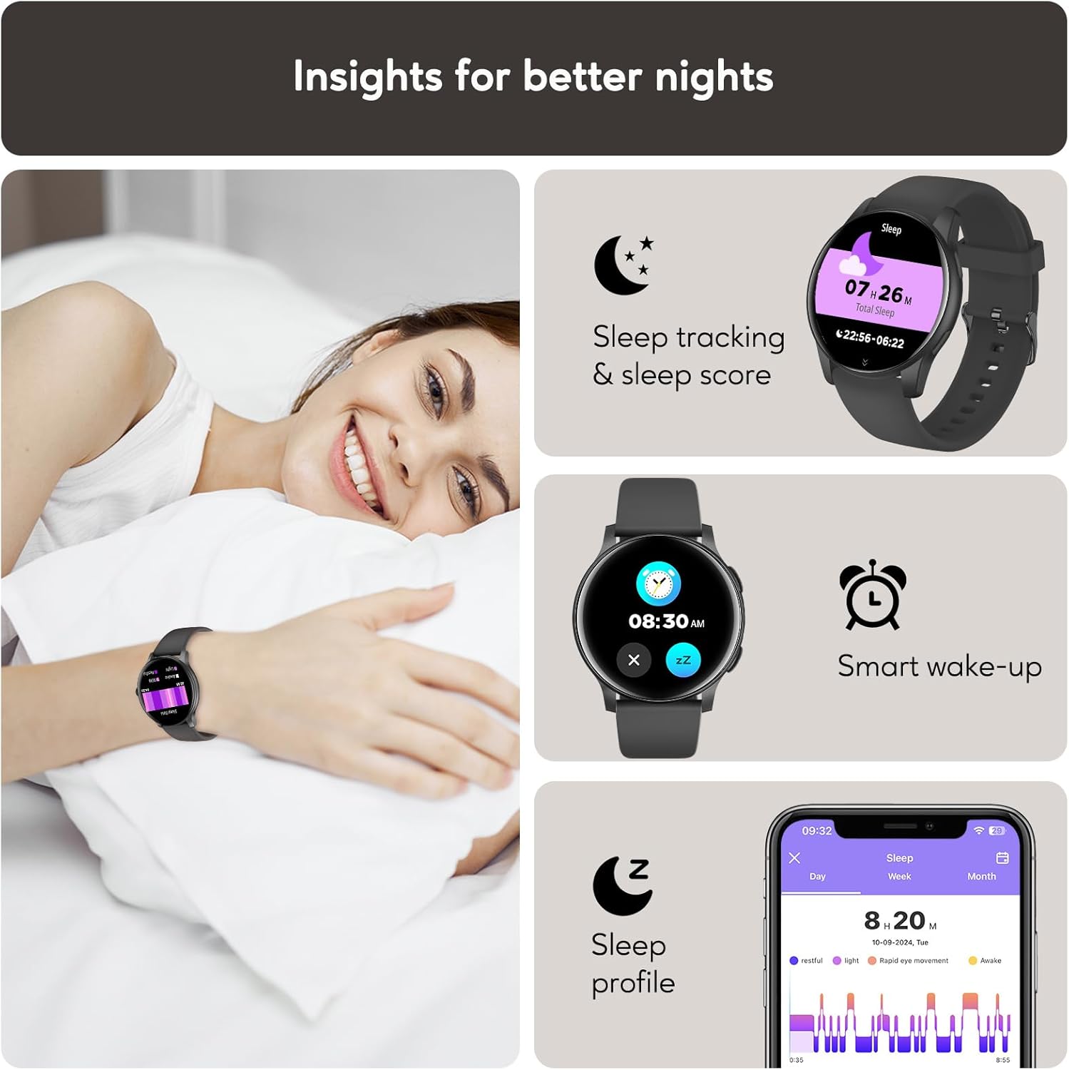 Detalle 2 de Smart Watch Answer/Make Call: 1.38" Health-Focused Wearable for All