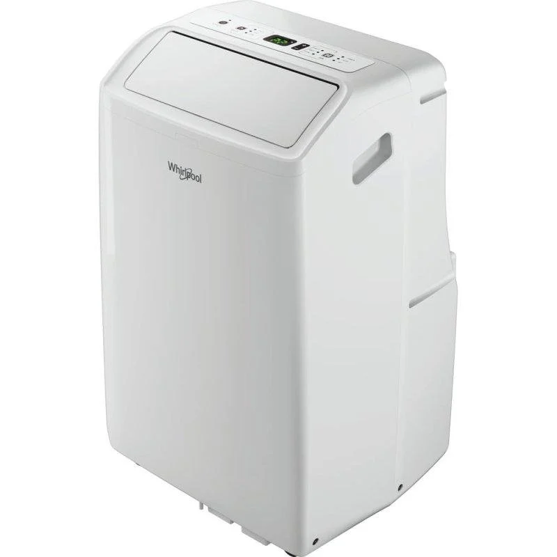 Detalle de Aire Acondicionado Portátil Whirlpool PACF212CO W 3.012 Frigorías (12.000 BTU) con Ruedas y Mando a Distancia