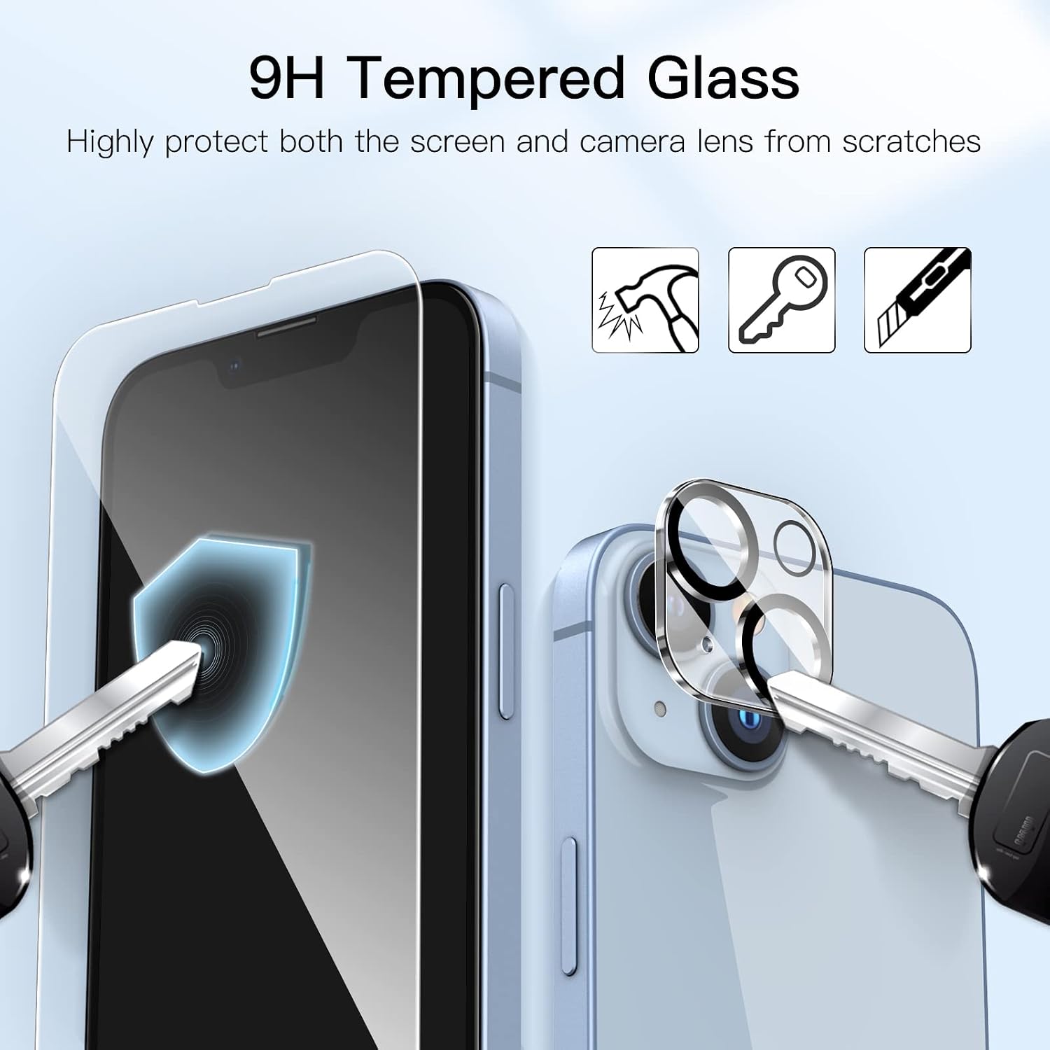 Thumbnail 5 de JETech Full Coverage Screen Protector iPhone 14
