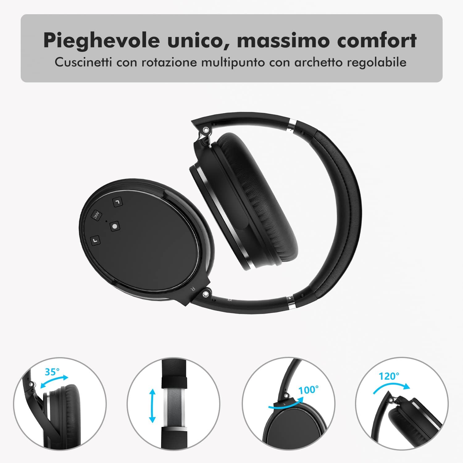 Thumbnail 4 de Srhythm NC25 cuffie over‑ear con cancellazione attiva del rumore