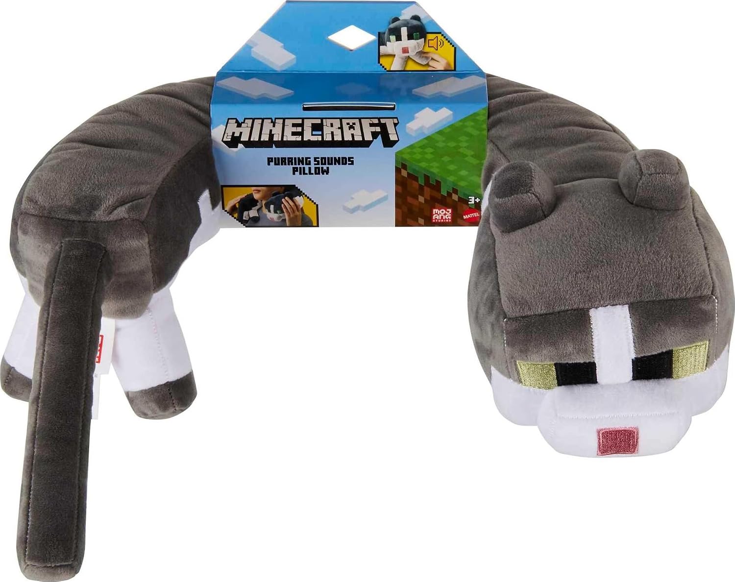 Thumbnail 5 de Mattel Minecraft Purring Neck Pillow Cat Plush