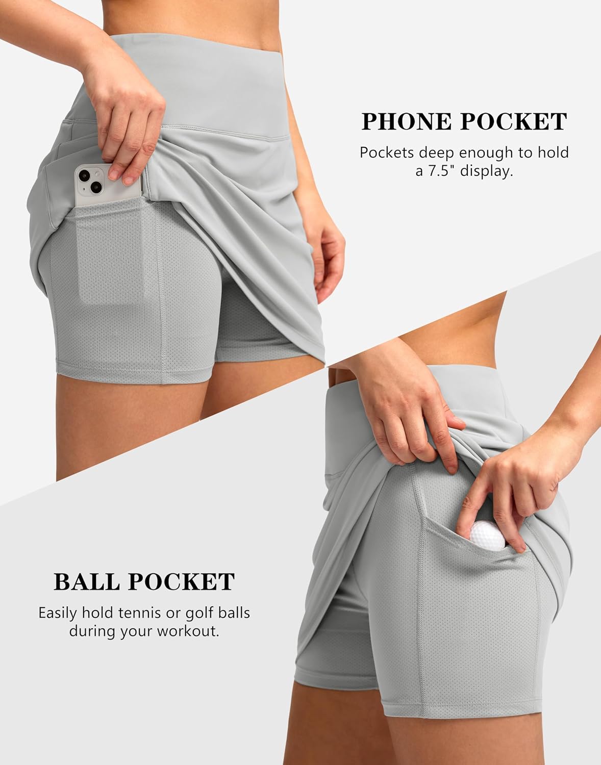 Detalle 2 de Women's Golf Skort with Built-In Mesh Shorts