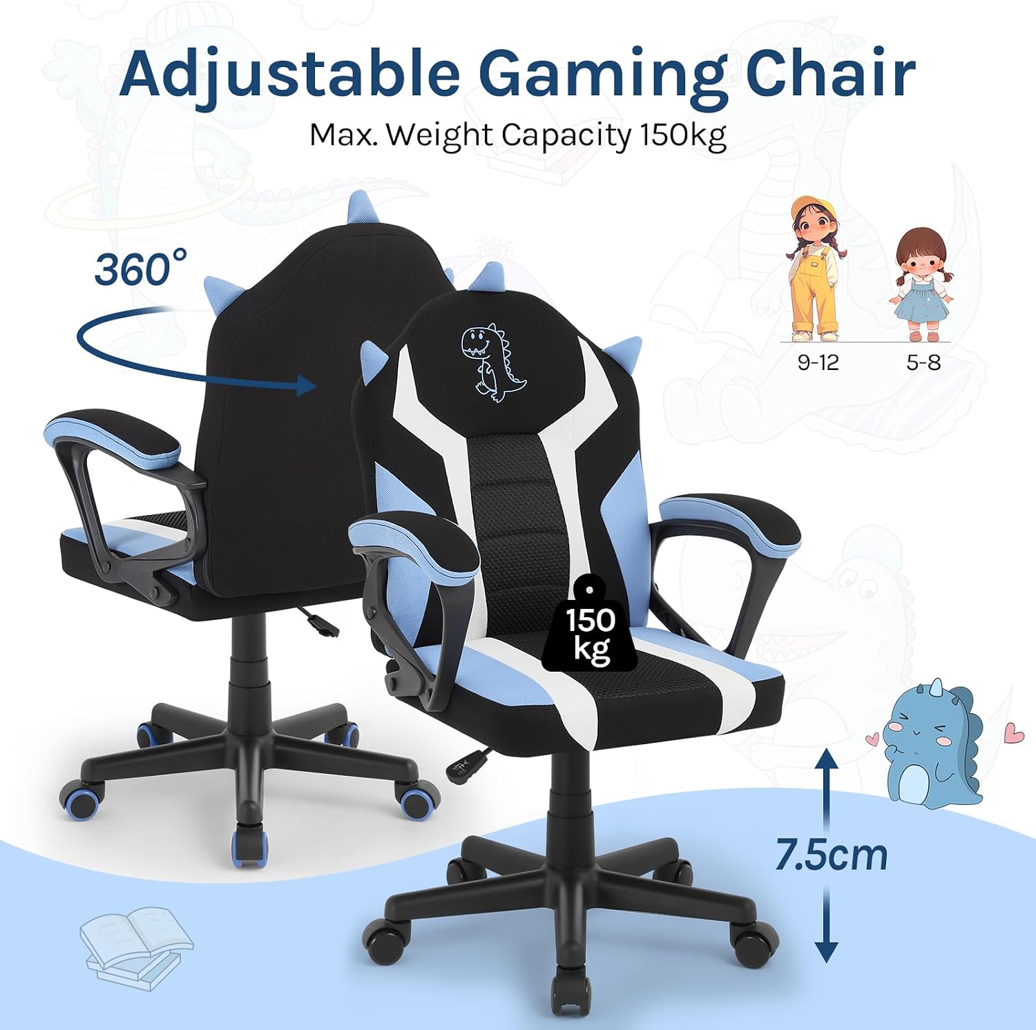Thumbnail 6 de WOLTU WOLTU Gaming Stuhl Kinder ergonomisch