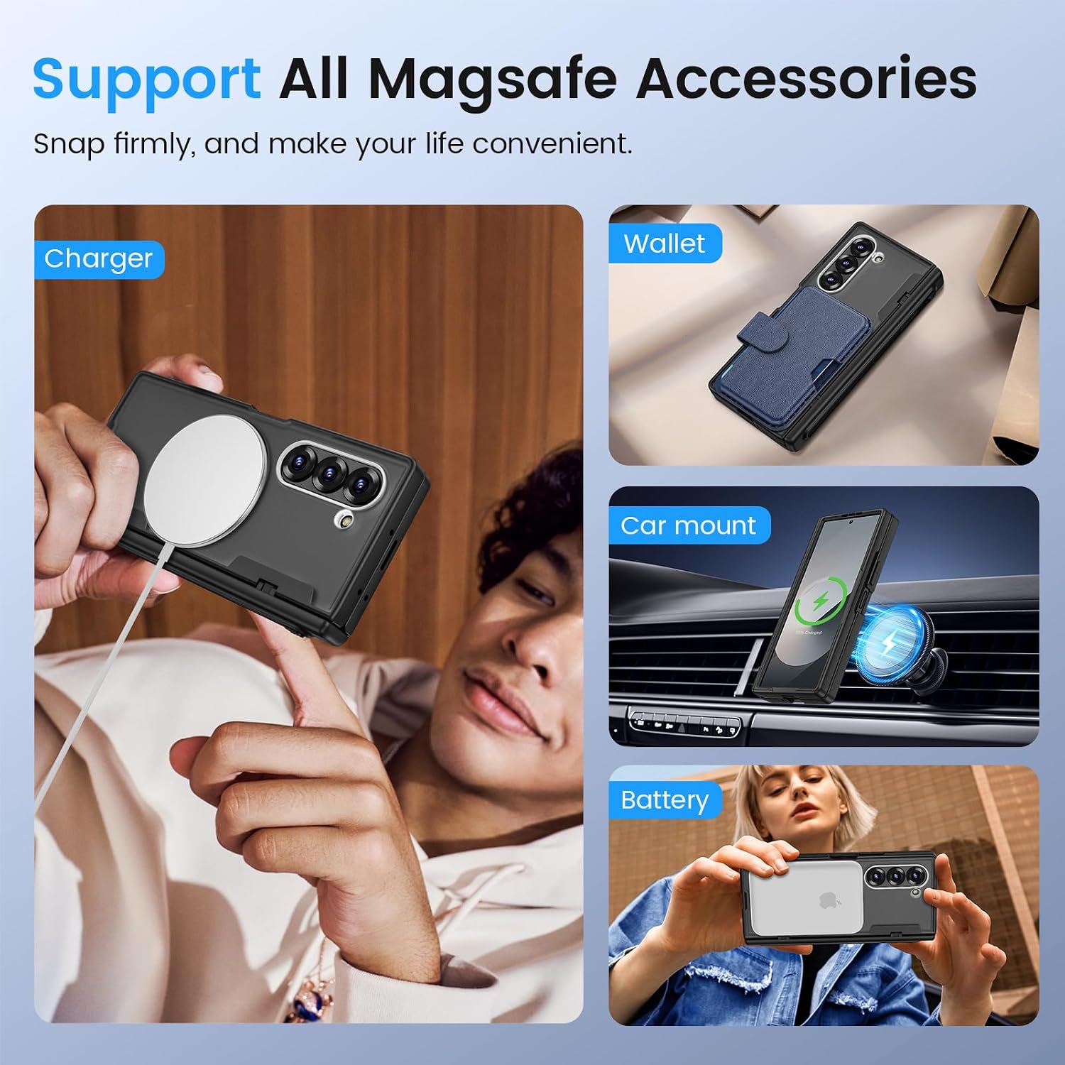 Detalle 2 de Caka Galaxy Z Fold 6 case with Mag