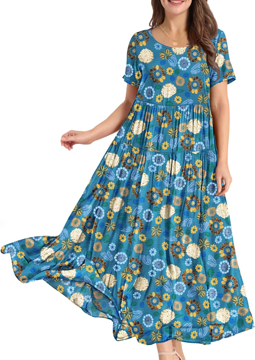 Thumbnail 6 de YESNO EJF Bohemian Floral Maxi Dress
