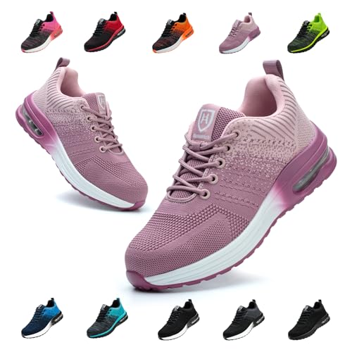 Detalle de Bawalon Chaussures de sécurité légères pour hommes et femmes – embout en acier, respirantes et confortables