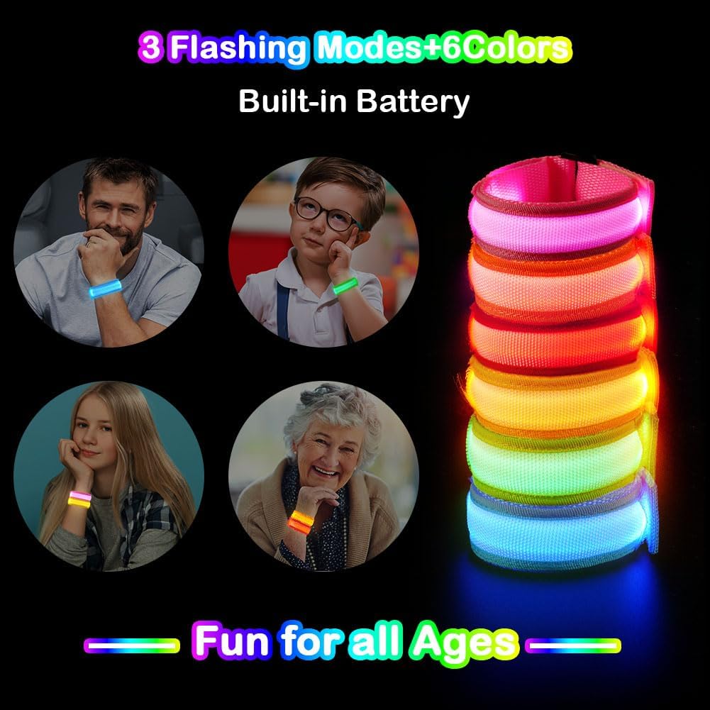 Thumbnail 4 de Ainiv led-armbanden met 3 standen, reflecterende band en nylon