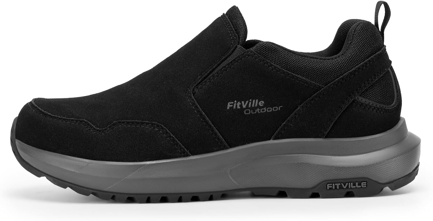Thumbnail 2 de FitVille Chaussures sans Lacets Homme Pieds Larges