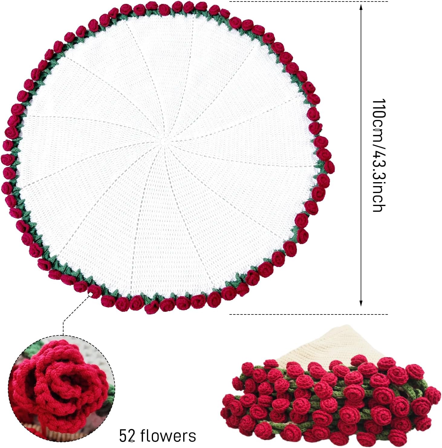 Detalle 2 de MSINMINW Couverture en bouquet de fleurs